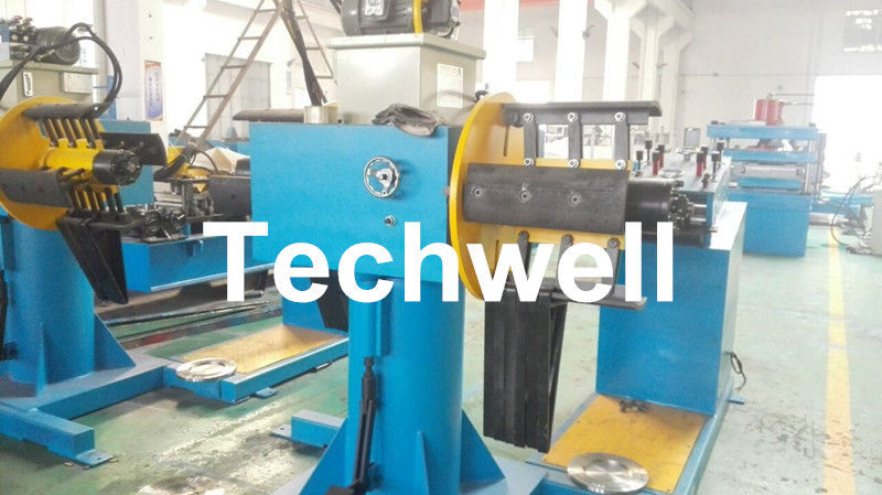 Rotary Double Head Mandrel Manual Uncoiler / Decoiler With Weight Capacity Of 3 / 5 Ton