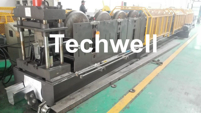 0-15m/min Forming Speed Cold Roll Forming Machine For Making Top Hat Channel , Furring Channel