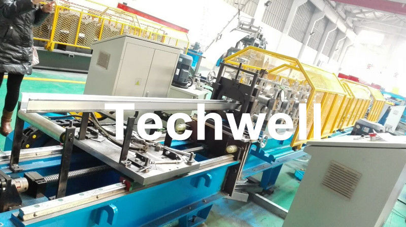 Chain Of Transmission Hat Channel Roll Forming Machine / Furring Channel Roll Forming Machine With 18 Forming Stations