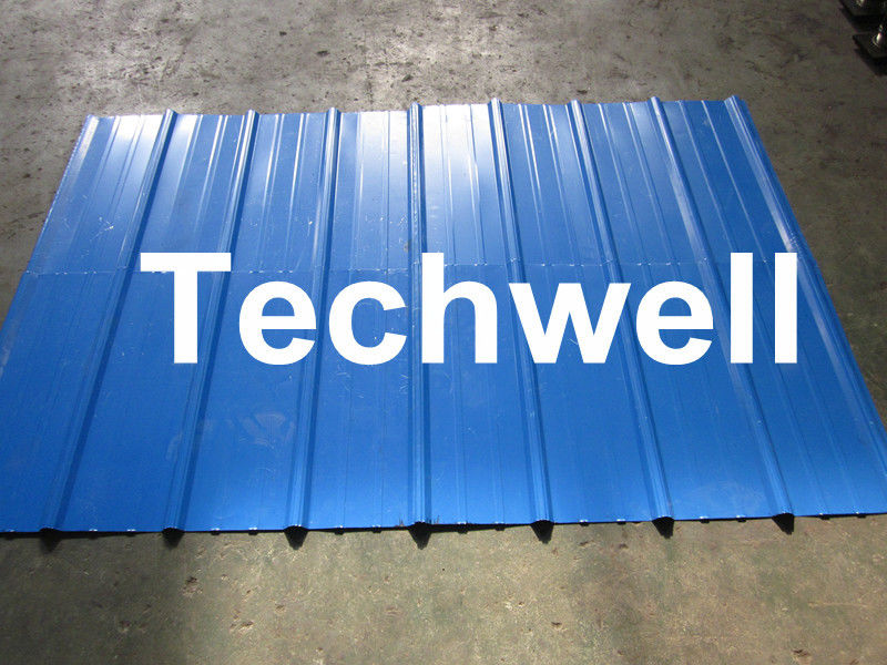 Metal Automatical Roof Panel Cold Roll Forming Machine with 0 - 15 m/min Speed
