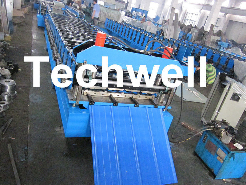 TW-18-228.5-914 Roof and Wall Cladding Roll Forming Machine With Hydralic Cutting and PLC Control