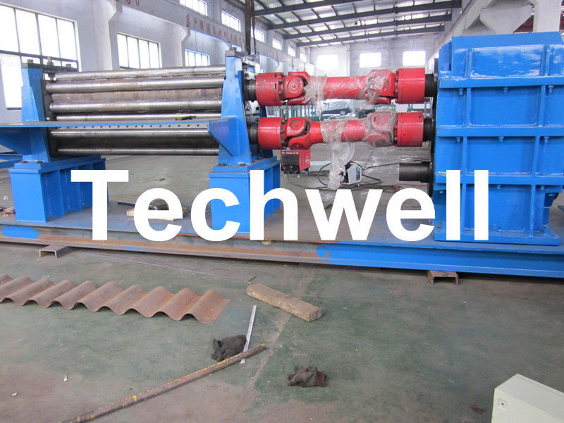 Heavy Duty Steel Corrugated Roll Forming Machine 48Kw with Gimbal Gearbox Drive