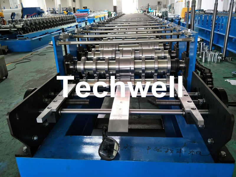 Roofing Wall Panel Cold Roll Forming Machine For Forming Thickness 0.3-0.8mm , 18 Stations Roller Stands