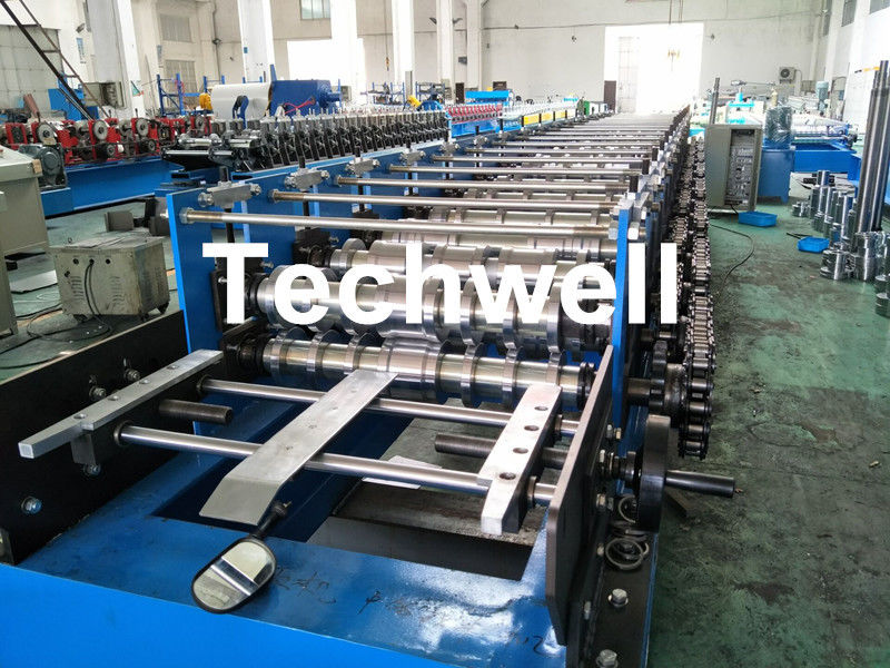 Roofing Wall Panel Cold Roll Forming Machine For Forming Thickness 0.3-0.8mm , 18 Stations Roller Stands
