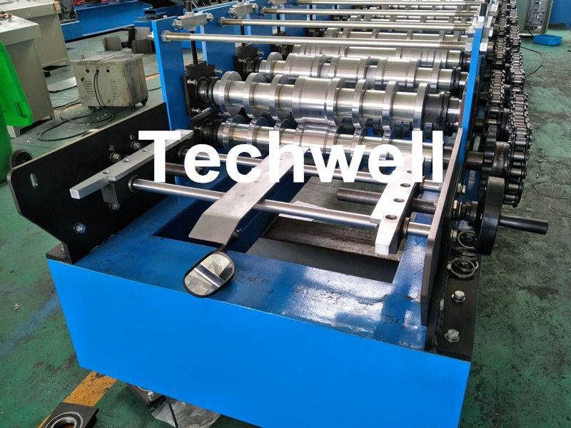 Roofing Wall Panel Cold Roll Forming Machine For Forming Thickness 0.3-0.8mm , 18 Stations Roller Stands