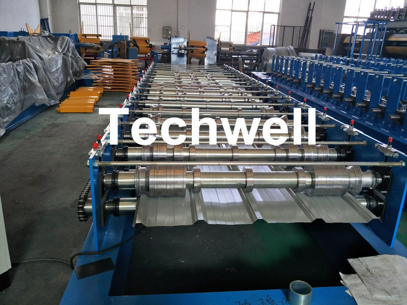 0-15m/min Forming Speed High Precision Color Steel Roof Panel Roll Forming Machine With Chain Driving