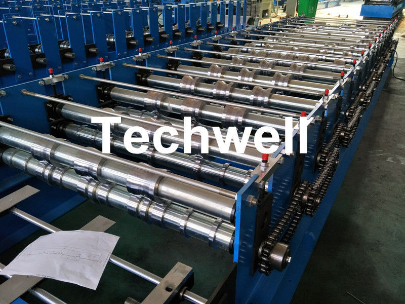 0-15m/min Forming Speed High Precision Color Steel Roof Panel Roll Forming Machine With Chain Driving