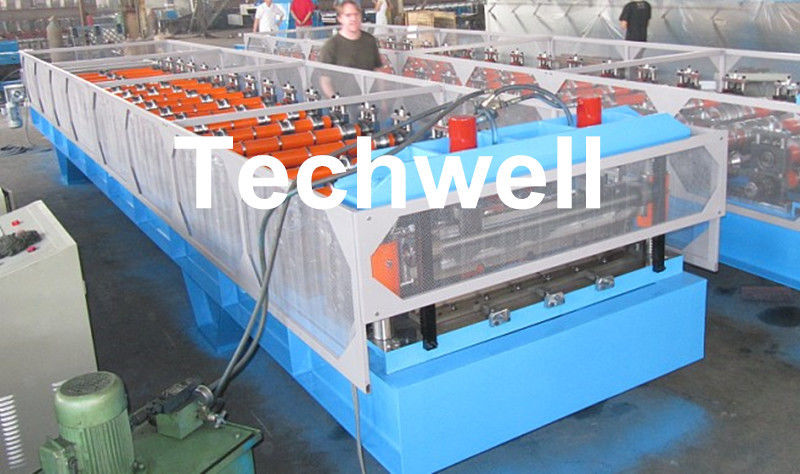 Custom Made Color Steel Roof Wall Roll Forming Machine With PPGI , GI Forming Material