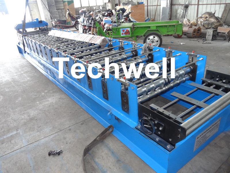 18 Forming Stations Roof Roll Forming Machine With Manual Or Hydraulic Type Decoiler / Uncoiler