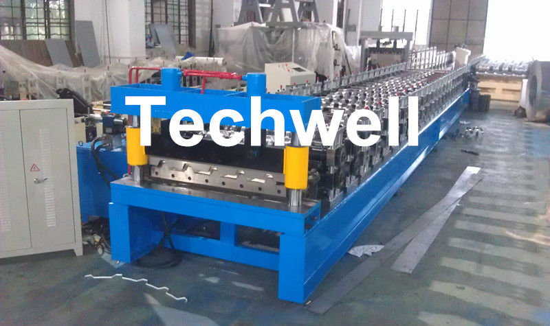 Main Motor Power 7.5kw Roofing Sheet Making Machine / IBR Profile Roll Forming Machine
