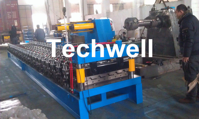 Main Motor Power 7.5kw Roofing Sheet Making Machine / IBR Profile Roll Forming Machine