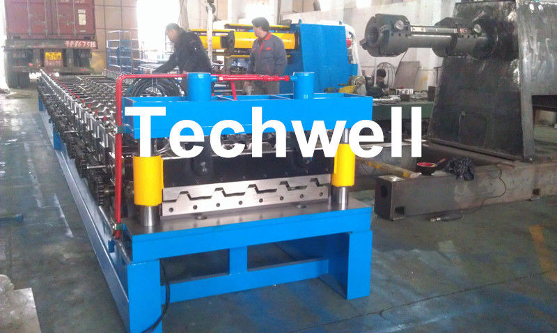 Main Motor Power 7.5kw Roofing Sheet Making Machine / IBR Profile Roll Forming Machine