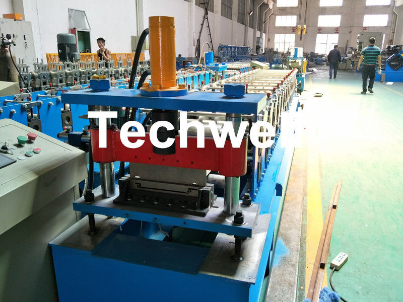 Aluminium , PPGI Standing Seam Cold Roll Forming Machine With Hydraulic Cutting Type