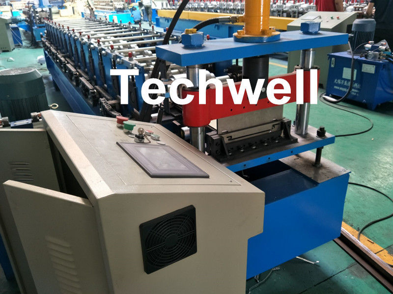 Aluminium , PPGI Standing Seam Cold Roll Forming Machine With Hydraulic Cutting Type
