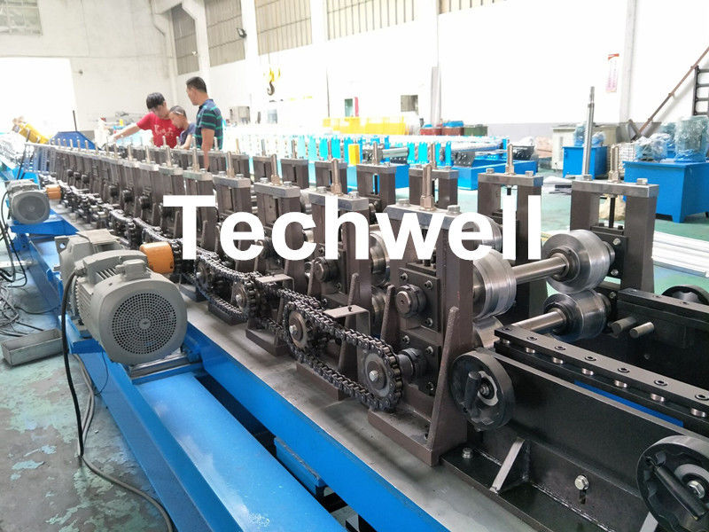 90mm Shaft Diameter Cable Tray Roll Forming Machine With 3.0kw Servo Feeding Device