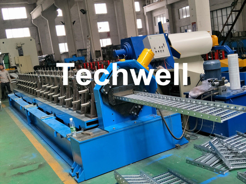 15 KW Forming Motor Power Cold Roll Forming Machine For Producing Steel Cable Tray Profile Sheets