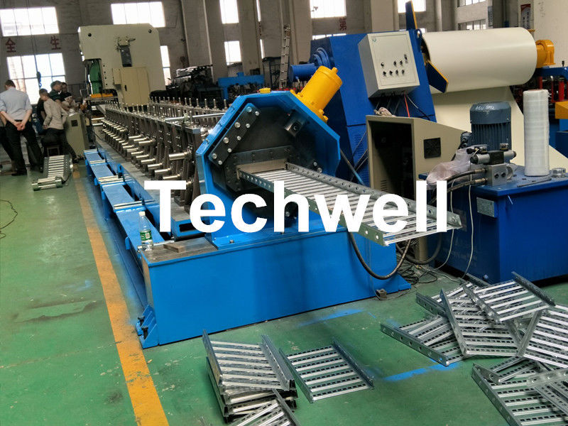 Galvanized Steel Cable Tray Roll Forming Machine With 18 Stations Forming Roller Stand