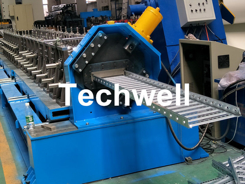 Galvanized Steel Cable Tray Roll Forming Machine With 18 Stations Forming Roller Stand