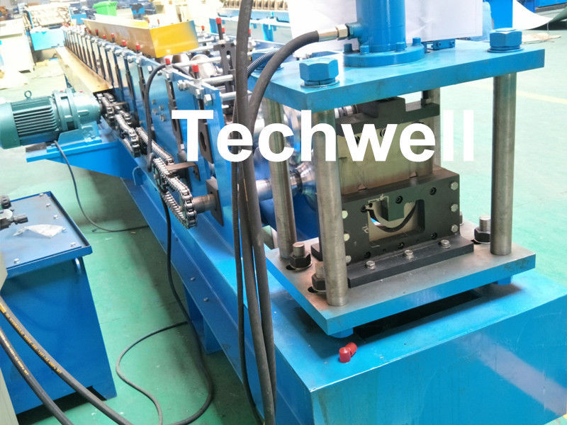 PPGI Half Round Gutter Roll Forming Machine For Making Rainwater Gutter & Box Gutter