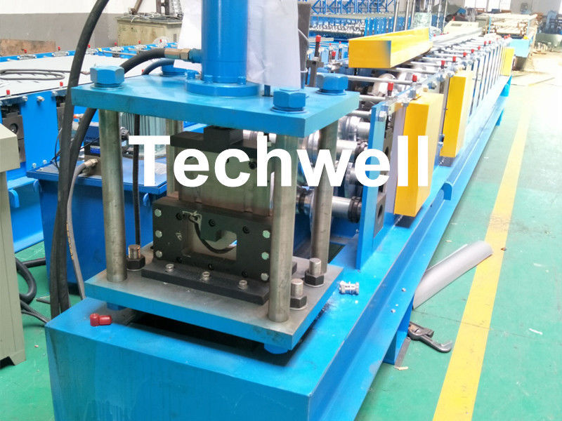 PPGI Half Round Gutter Roll Forming Machine For Making Rainwater Gutter & Box Gutter