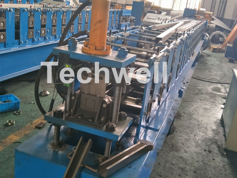 C Purlin Cold Rolling Forming Machine / Cold Rolled Lipped Purlin Channel Machine For 0-15m/min