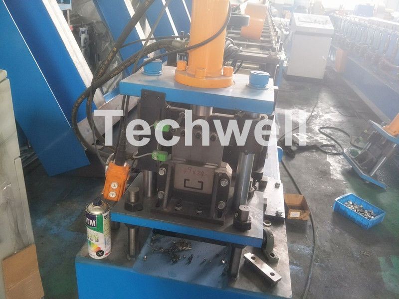 Hydraulic Cutting Galvanized Steel Sheet C Purlin Roll Forming Machine With Power Supply 380V