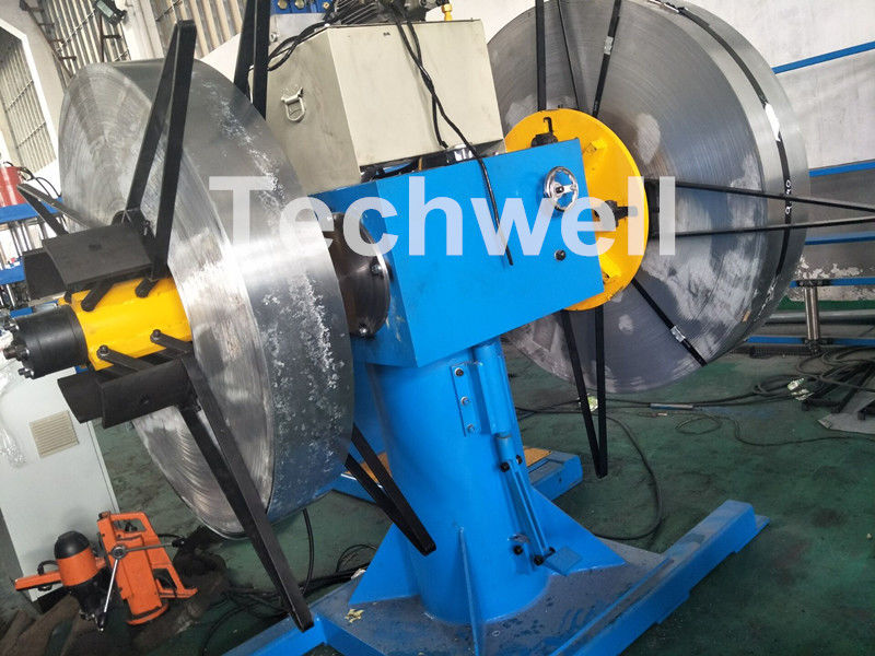 Rotary Double Head Uncoiler / Decoiler Machine With Manual Or Hydraulic Type
