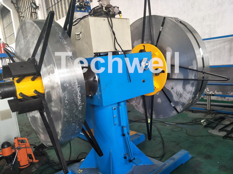 Rotary Double Head Uncoiler / Decoiler Machine With Manual Or Hydraulic Type