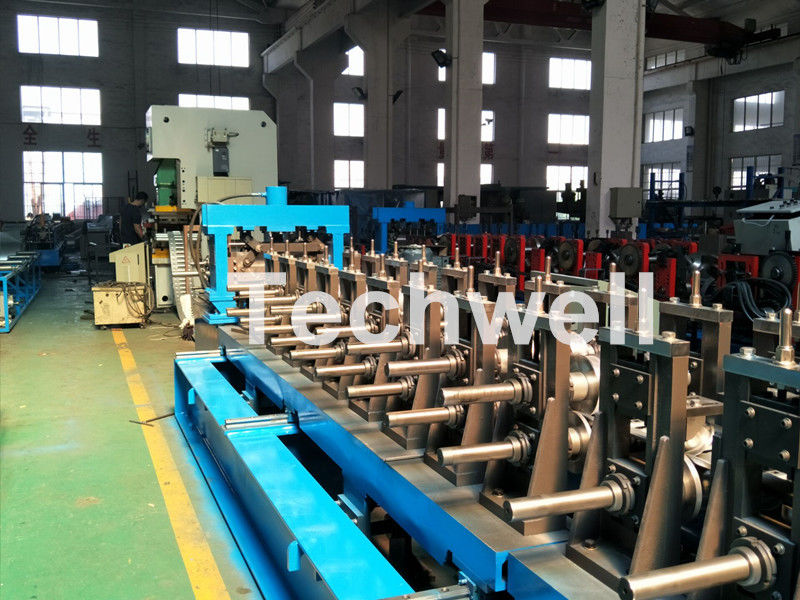 18 forming stations Auto Changeover Cable Tray Roll Forming Machine with PLC Electrical Control