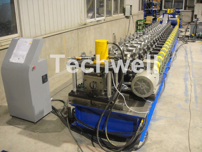 Solar Strut Channel Cold Roll Forming Machine With Servo Feeding Device & Press Punching Machine