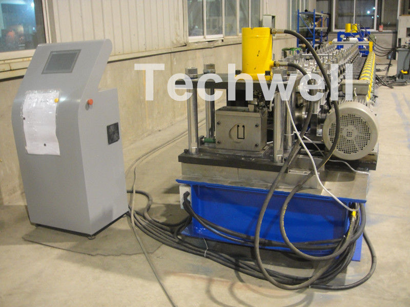 PLC Frequency Control Solar Strut Profile Roll Forming Machine With 24 Roller Stations