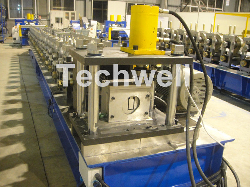PLC Frequency Control Solar Strut Profile Roll Forming Machine With 24 Roller Stations