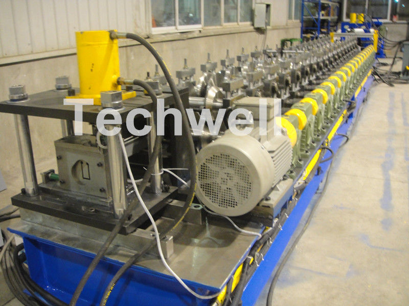 PLC Frequency Control Solar Strut Profile Roll Forming Machine With 24 Roller Stations
