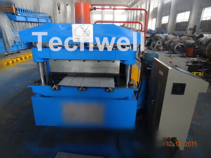 PU Cold Roll Forming Equipment , Roof Panel Roll Forming Machine PLC Electrical Control