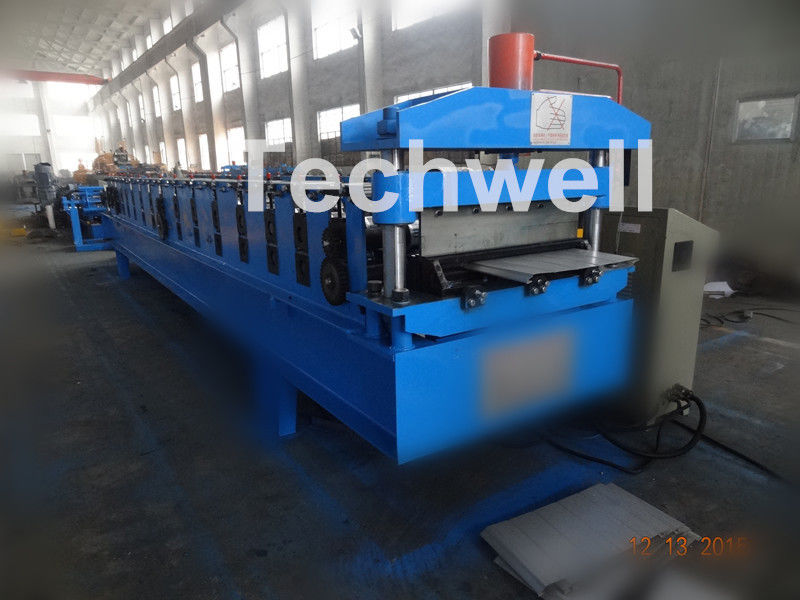 PU Cold Roll Forming Equipment , Roof Panel Roll Forming Machine PLC Electrical Control
