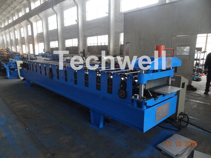 7.5KW Power PU Panel Roof Cold Roll Forming Machine With 13-20 Forming Stations