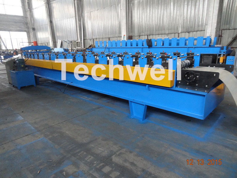 7.5KW Power PU Panel Roof Cold Roll Forming Machine With 13-20 Forming Stations