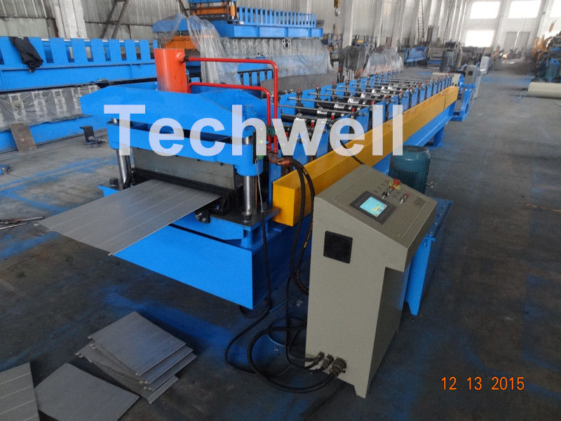 0.3-0.8Mm Thick Color Steel Roll Forming Machine / Pu Panels Cold Rolled Forming Machines