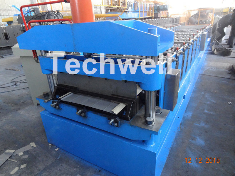 0.3-0.8Mm Thick Color Steel Roll Forming Machine / Pu Panels Cold Rolled Forming Machines