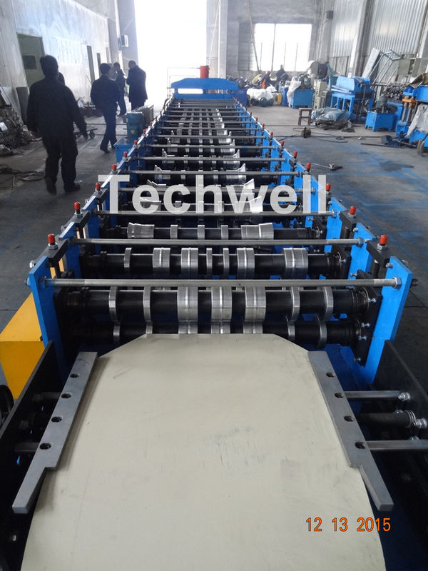 0.3-0.8Mm Thick Color Steel Roll Forming Machine / Pu Panels Cold Rolled Forming Machines