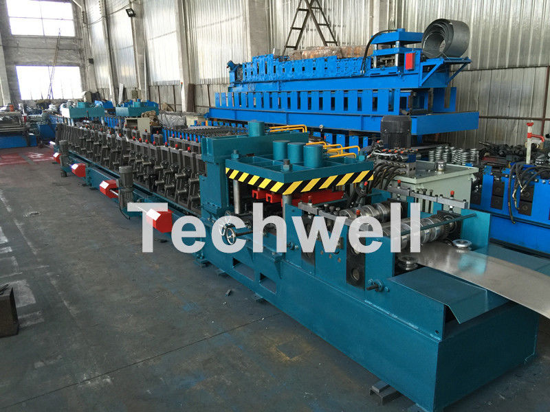 Galvanized / Carbon Steel CZ Shaped Roll Forming Machine For 0-15m/min Forming Speed