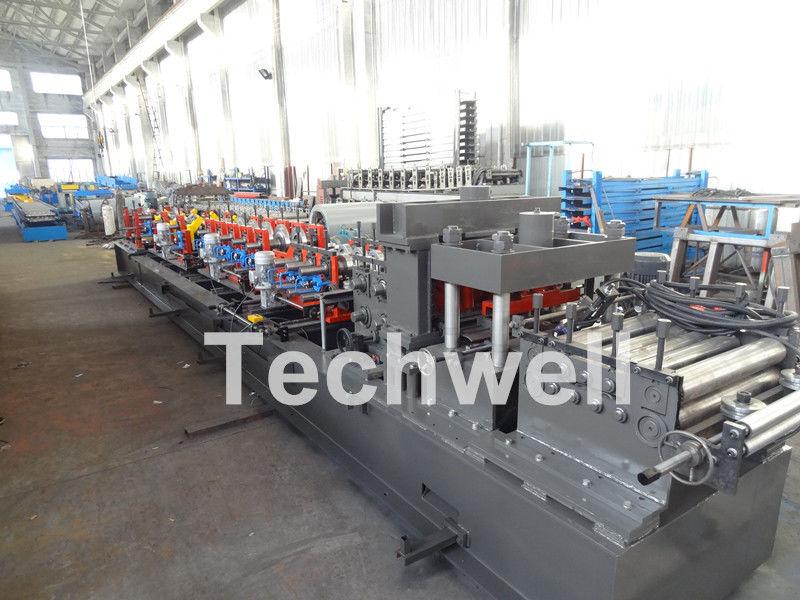 Carbon Steel CZ Channel Roll Forming Machine For Thickness 1.5-3.0mm With PLC Touch Screen Control