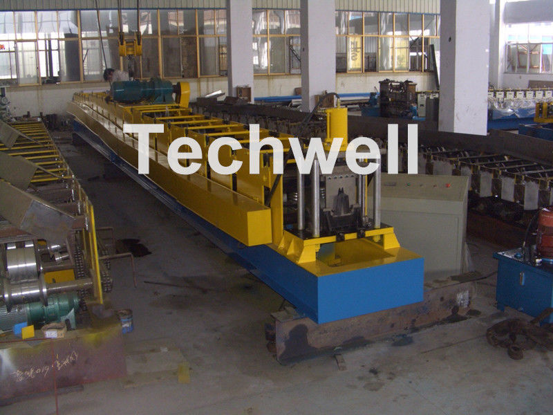 Wall Plate Structure Cold Roll Forming Machine With 0-15m/Min Forming Speed For Making Top Hat Channel