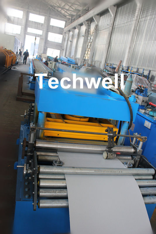 5 Ton Capacity Garage Door Roll Forming Machine With Wood Grain Embossing Machine