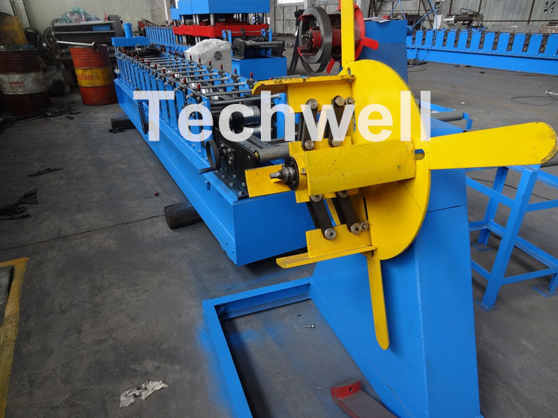 Light Steel Stud Roll Forming Machine , 5.5 Kw Industrial Metal Roll Forming Machine