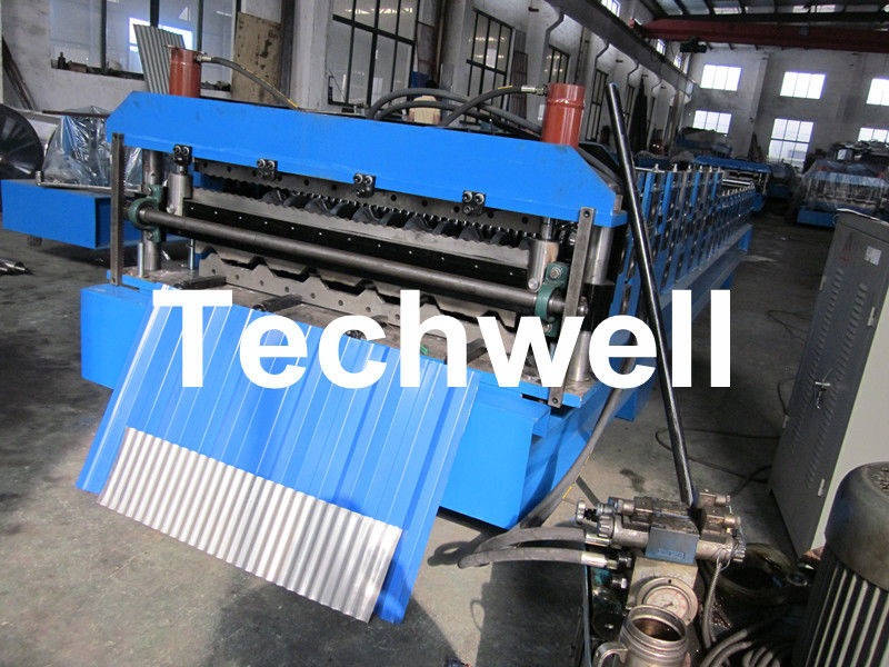 0.25 - 0.8mm Thickness 18 Forming Stations Double Deck Roll Forming Machine