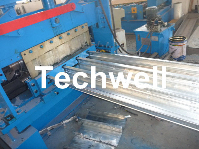 0.8 - 1.5mm Steel Metal Floor Decking Sheet Roll Forming Machine For Roof Floor Deck
