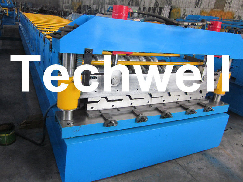 Custom Metal Roof Sheet Cladding Roll Forming Machine With 13 - 20 Forming Station