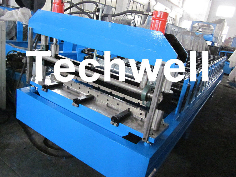 Metal Wall Sheet Roll Forming Machine With 13 - 20 Forming Station