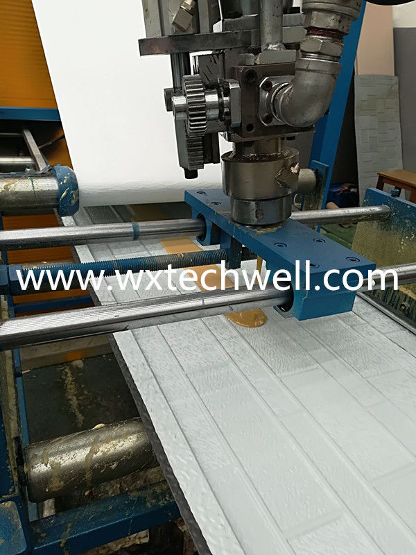 380mm PU Foam Insulated Exterior Decorative Wall Panel Production Line With Coat Machine